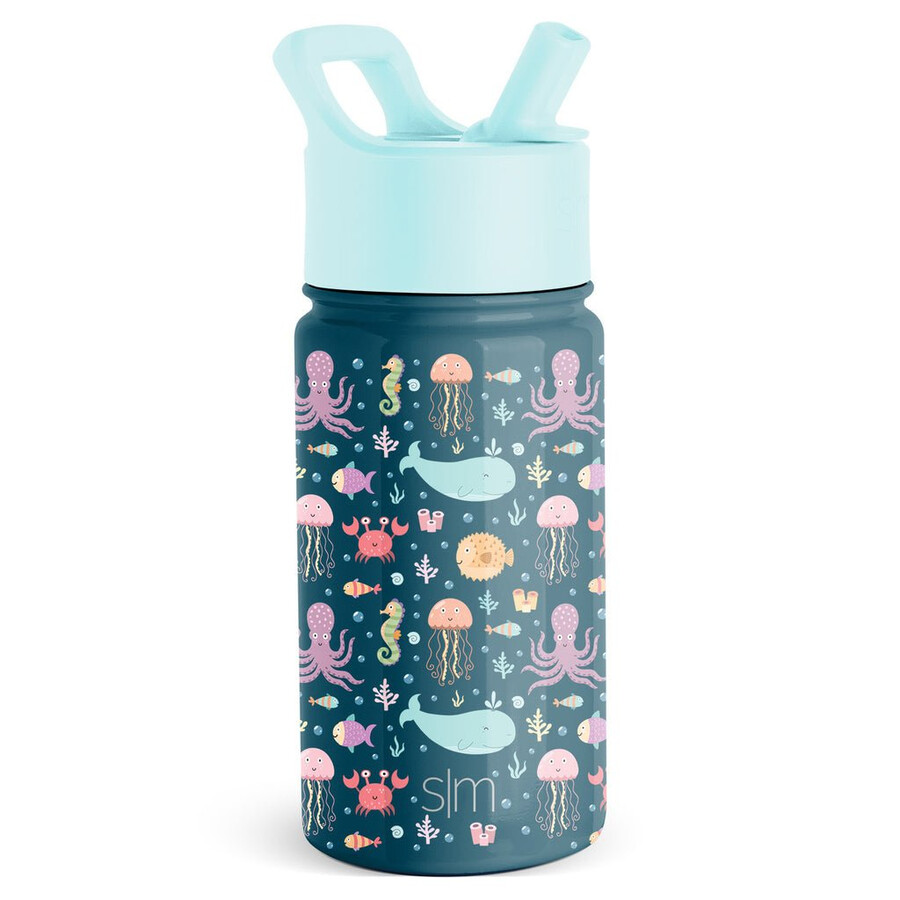 summit kids vattenflaska med sugrörslock